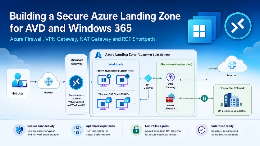 Building a Secure Azure Landing Zone for Azure Virtual Desktop and Windows 365